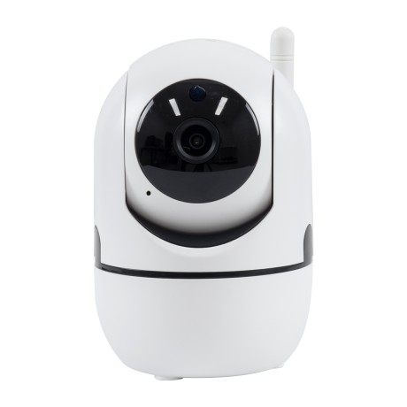 Table Camera WiFi HD 1080P 3MP 350° Two Way Audio & Motion Detection - Night Vision - Επιτραπέζια Κάμερα WiFi HD 1080P 350° Διπλή Κατέυθυνση Ομιλίας με Ανιχνευτή Κίνησης - Following Face Auto Tracking - Λευκό