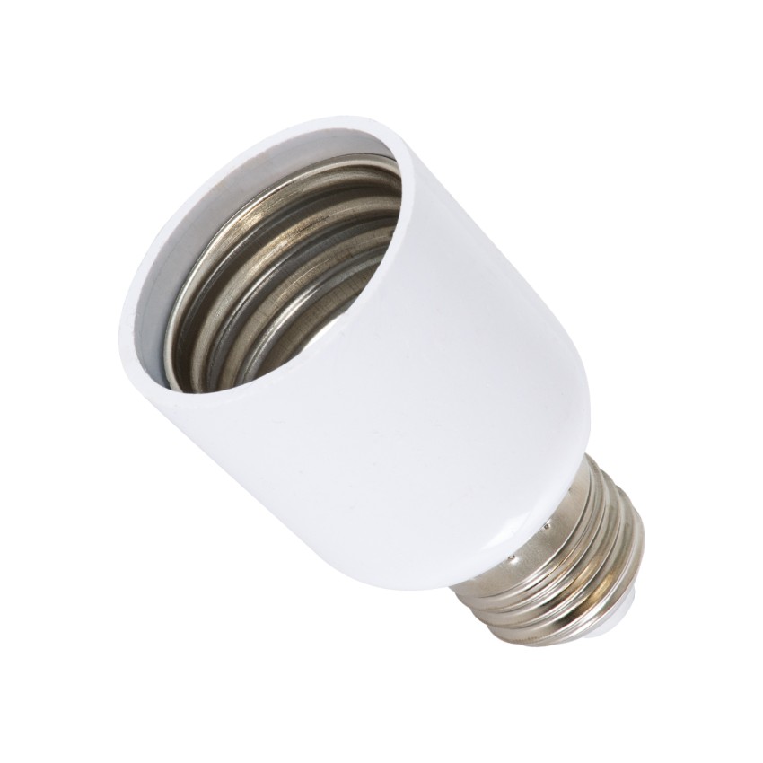 Πλαστικός Αντάπτορας Μετατροπέας από 1xE27 Ντουί σε 1xE40 Ντουί Λευκό