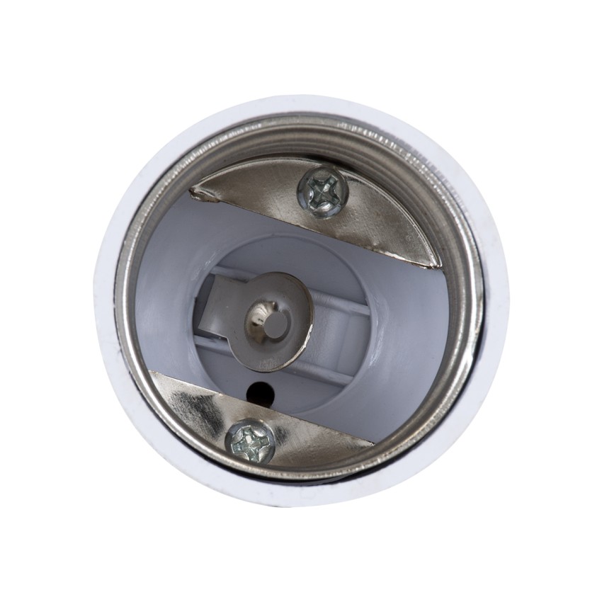 Πλαστικός Αντάπτορας Μετατροπέας από 1xE27 Ντουί σε 1xE40 Ντουί Λευκό