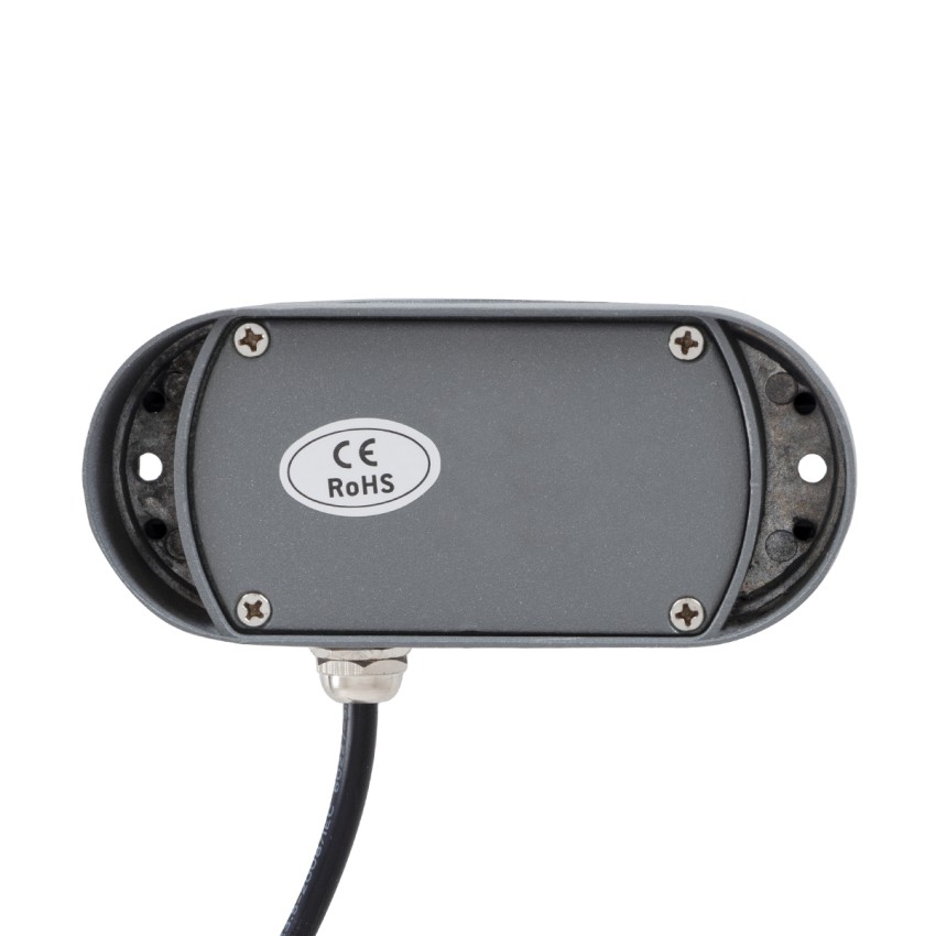 GLOBOSTAR® WINDOWCURBA  Φωτιστικό Ανάδειξης Παραθύρων LED 6W 540lm 3°x262° DC 24V Αδιάβροχο IP65 Θερμό Λευκό 2700K Dimmable - CREE XPE Chip - Γκρι Ανθρακί Ματ - Μ12 x Π5.3 x Υ6.5cm