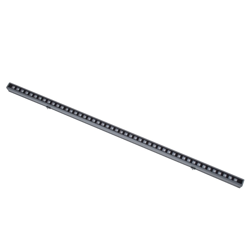GLOBOSTAR® DIGIBAR  Ψηφιακή Pixel Addressable Facade Μπάρα LED 12W 600lm 45° DC 24V Αδιάβροχο IP65 8 x Pixel Πολύχρωμο RGB Dimmable DMX512 SPI/TTL Protocol IC UCS512C4 - Bridgelux SMD Chip - Γκρι Ανθρακί - Μ100 x Π3.5 x Υ3.2cm