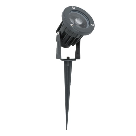 GLOBOSTAR® TREELIGHT-TZINA  Σποτ Φωτισμού για Φυτά - Δέντρα με Βάση Κήπου / Καρφωτό LED 3W 315lm 10° DC 24V Αδιάβροχο IP65 Πορτοκαλί 2200K Dimmable - Γκρι Ανθρακί - Μ10.5 x Π7.5 x Υ7.5cm