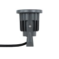 GLOBOSTAR® TREELIGHT-TZINA  Σποτ Φωτισμού για Φυτά - Δέντρα με Βάση Κήπου / Καρφωτό LED 3W 315lm 10° DC 24V Αδιάβροχο IP65 Πορτοκαλί 2200K Dimmable - Γκρι Ανθρακί - Μ10.5 x Π7.5 x Υ7.5cm