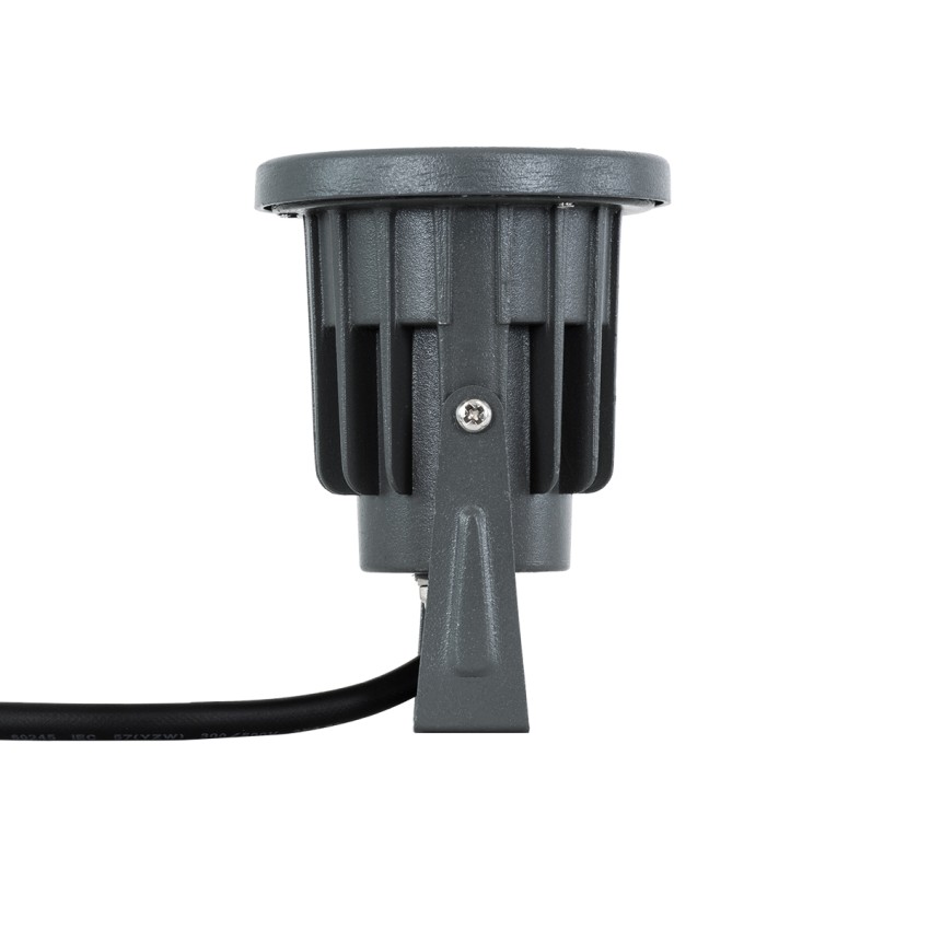 GLOBOSTAR® TREELIGHT-TZINA  Σποτ Φωτισμού για Φυτά - Δέντρα με Βάση Κήπου / Καρφωτό LED 3W 315lm 10° DC 24V Αδιάβροχο IP65 Πορτοκαλί 2200K Dimmable - Γκρι Ανθρακί - Μ10.5 x Π7.5 x Υ7.5cm