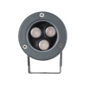 GLOBOSTAR® TREELIGHT-TZINA  Σποτ Φωτισμού για Φυτά - Δέντρα με Βάση Κήπου / Καρφωτό LED 3W 315lm 10° DC 24V Αδιάβροχο IP65 Πορτοκαλί 2200K Dimmable - Γκρι Ανθρακί - Μ10.5 x Π7.5 x Υ7.5cm