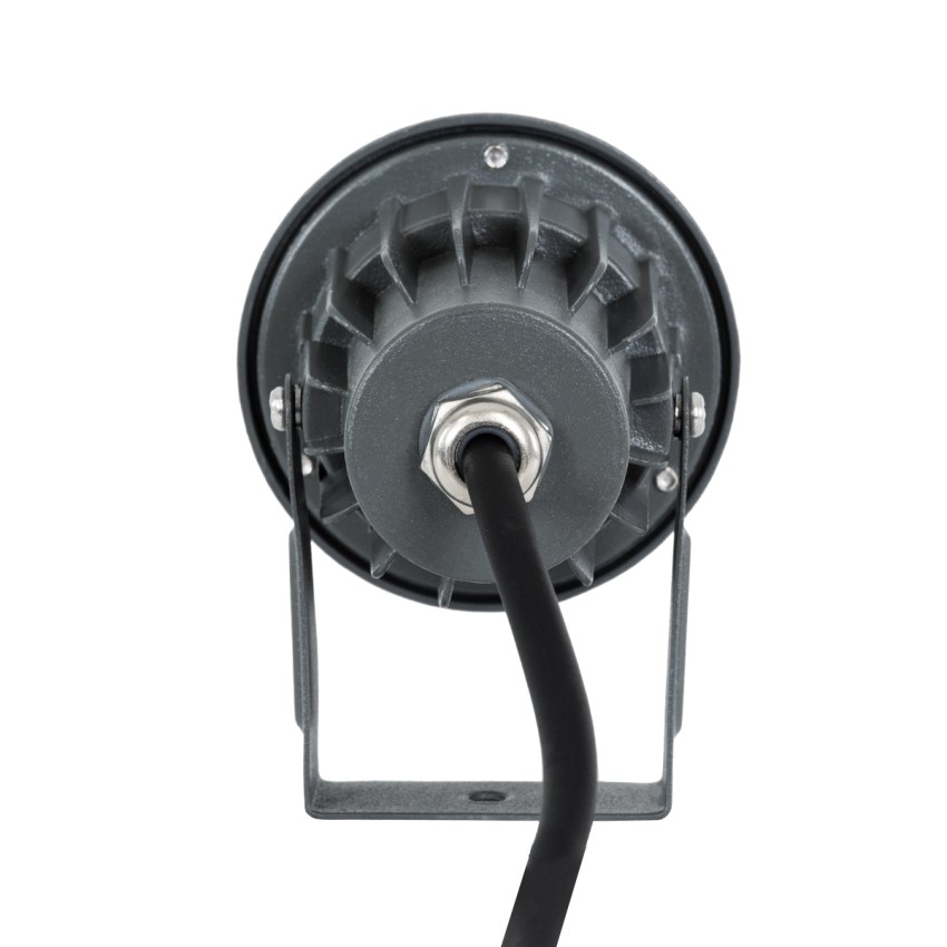 GLOBOSTAR® TREELIGHT-TZINA  Σποτ Φωτισμού για Φυτά - Δέντρα με Βάση Κήπου / Καρφωτό LED 3W 315lm 10° DC 24V Αδιάβροχο IP65 Πορτοκαλί 2200K Dimmable - Γκρι Ανθρακί - Μ10.5 x Π7.5 x Υ7.5cm