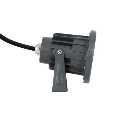 GLOBOSTAR® TREELIGHT-TZINA  Σποτ Φωτισμού για Φυτά - Δέντρα με Βάση Κήπου / Καρφωτό LED 3W 330lm 10° DC 24V Αδιάβροχο IP65 Θερμό Λευκό 2700K Dimmable - Γκρι Ανθρακί - Μ10.5 x Π7.5 x Υ7.5cm