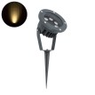 GLOBOSTAR® TREELIGHT-TZINA  Σποτ Φωτισμού για Φυτά - Δέντρα με Βάση Κήπου / Καρφωτό LED 6W 660lm 10° DC 24V Αδιάβροχο IP65 Θερμό Λευκό 2700K Dimmable - Γκρι Ανθρακί - Μ14 x Π12.5 x Υ12.5cm