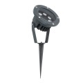 GLOBOSTAR® TREELIGHT-TZINA  Σποτ Φωτισμού για Φυτά - Δέντρα με Βάση Κήπου / Καρφωτό LED 6W 660lm 10° DC 24V Αδιάβροχο IP65 Θερμό Λευκό 2700K Dimmable - Γκρι Ανθρακί - Μ14 x Π12.5 x Υ12.5cm
