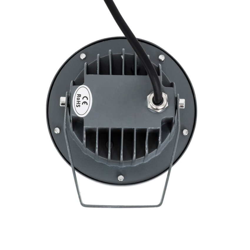 GLOBOSTAR® TREELIGHT-TZINA  Σποτ Φωτισμού για Φυτά - Δέντρα με Βάση Κήπου / Καρφωτό LED 6W 660lm 10° DC 24V Αδιάβροχο IP65 Θερμό Λευκό 2700K Dimmable - Γκρι Ανθρακί - Μ14 x Π12.5 x Υ12.5cm
