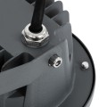 GLOBOSTAR® TREELIGHT-TZINA  Σποτ Φωτισμού για Φυτά - Δέντρα με Βάση Κήπου / Καρφωτό LED 6W 660lm 10° DC 24V Αδιάβροχο IP65 Θερμό Λευκό 2700K Dimmable - Γκρι Ανθρακί - Μ14 x Π12.5 x Υ12.5cm