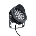 GLOBOSTAR® TREELIGHT-VINA  Σποτ Φωτισμού με Αντιθαμβωτική Γρίλια για Φυτά - Δέντρα με Βάση Κήπου / Καρφωτό LED 24W 2640lm 10° DC 24V Αδιάβροχο IP65 Θερμό Λευκό 2700K Dimmable - Γκρι Ανθρακί - Μ21.5 x Π18.3 x Υ14cm