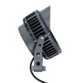 GLOBOSTAR® TREELIGHT-VINA  Σποτ Φωτισμού με Αντιθαμβωτική Γρίλια για Φυτά - Δέντρα με Βάση Κήπου / Καρφωτό LED 24W 2640lm 10° DC 24V Αδιάβροχο IP65 Θερμό Λευκό 2700K Dimmable - Γκρι Ανθρακί - Μ21.5 x Π18.3 x Υ14cm