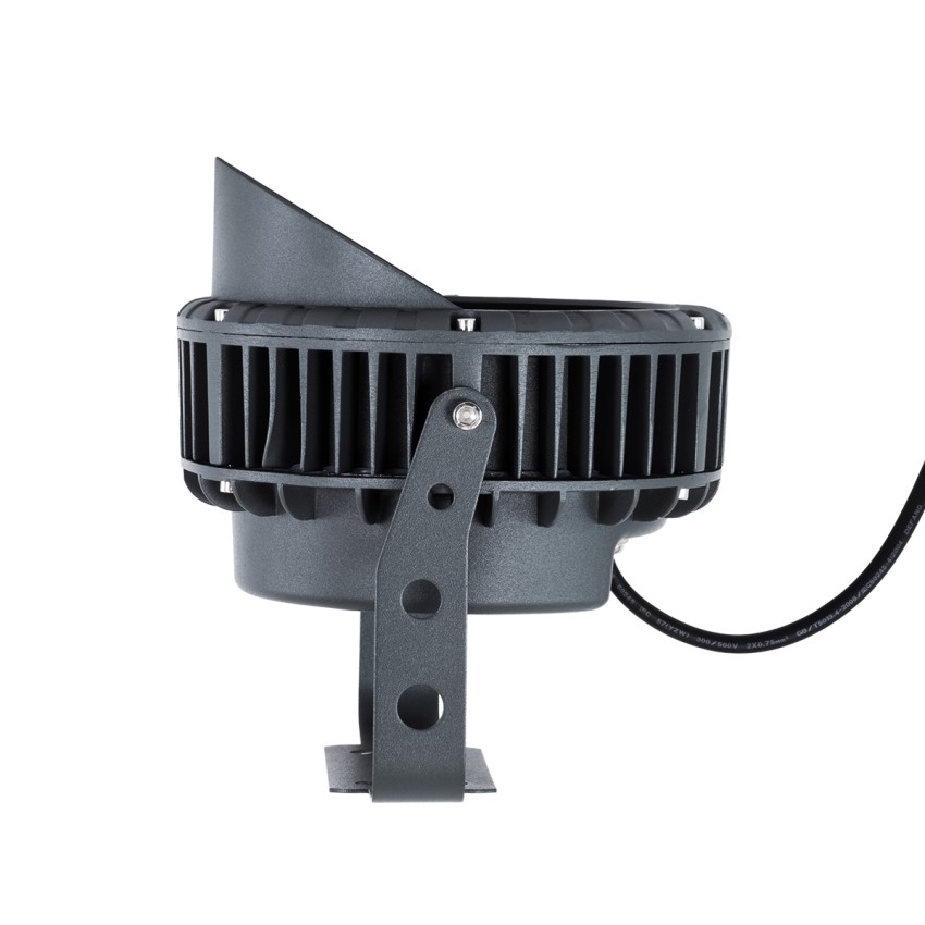 GLOBOSTAR® TREELIGHT-VINA  Σποτ Φωτισμού με Αντιθαμβωτική Γρίλια για Φυτά - Δέντρα με Βάση Κήπου / Καρφωτό LED 24W 2640lm 10° DC 24V Αδιάβροχο IP65 Θερμό Λευκό 2700K Dimmable - Γκρι Ανθρακί - Μ21.5 x Π18.3 x Υ14cm