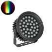 FLOOD-NEVA  Προβολέας Wall Washer για Φωτισμό Κτιρίων LED 72W 6120lm 30° DC 24V Αδιάβροχο IP65 L24.5 x W24.5 x H14.7cm RGBW DMX512 - Μαύρο