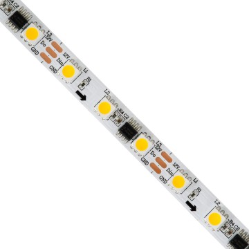 Ψηφιακή Ταινία LED SMD 5050 SPI/TTL 14.4W/m 60LED/m 2700K DC12V IP20 5m Θερμό Λευκό