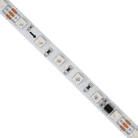 GLOBOSTAR® DIGIPRO  Ψηφιακή Pixel Addressable Ταινία LED 14.4W/m 864lm/m 120° DC 24V IP20 60 x SMD5050 Chip/m 10 x Pixel/m Πολύχρωμο RGB Dimmable SPI/TTL Protocol IC WS2811/SM16703P - Sanan SMD Chip - Μ500 x Π1 x Υ0.2cm - Ρολό 5 Μέτρων