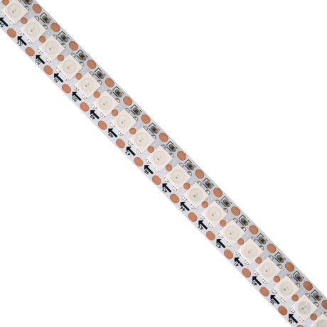 Digital Pixel Addressable Strip 3 PIN - Ψηφιακή Ταινία LED SMD 5050 36W/m 144LED/m 144PIXEL/m SPI/TTL Protocol IC WS2812/SK6812 2880lm/m 120° DC 5V IP20 RGB - Λευκό Σώμα - Μ2000 x Π12 x Υ2mm - Συσκευασία 2 Μέτρων