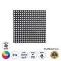 Digital Pixel Addressable Plate - Ψηφιακή Πλακέτα LED SMD 5050 61W/m 256LED/unit 256PIXEL/unit SPI/TTL Protocol IC WS2812/SK6812 4880lm/unit 120° DC 5V IP20 RGB - Μαύρο Σώμα - Μ160 x Π160 x Υ2mm