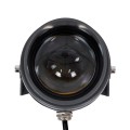GLOBOSTAR® SPOTXENIA  Αρχιτεκτονικό Σποτ Φωτισμου με Αντιθαμβωτική Γρίλια LED 16W 1680lm 3° DC 24V Αδιάβροχο IP65 Ultra Θερμό Λευκό 2200K Dimmable - Bridgelux COB Chip - Γκρι Ανθρακί Ματ - Μ9 x Π9 x Υ12cm