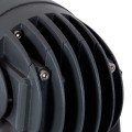 GLOBOSTAR® SPOTXENIA  Αρχιτεκτονικό Σποτ Φωτισμου με Αντιθαμβωτική Γρίλια LED 16W 1680lm 3° DC 24V Αδιάβροχο IP65 Ultra Θερμό Λευκό 2200K Dimmable - Bridgelux COB Chip - Γκρι Ανθρακί Ματ - Μ9 x Π9 x Υ12cm