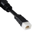 Ταχυσύνδεσμος Τροφοδοσίας T για Wall Washer Tuber - 2 Καλώδια +/- σε Power Connector 5 PIN Male & Power Connector 5 PIN Female για Πολύχρωμα RGB+RGBW Tuber