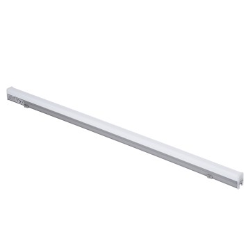 GLOBOSTAR® DIGIBAR  Ψηφιακή Pixel Addressable Facade Μπάρα LED 12W 600lm 180° DC 24V Αδιάβροχο IP65 8 x Pixel Πολύχρωμο RGB Dimmable DMX512 SPI/TTL Protocol IC UCS512C0 - Bridgelux SMD Chip - Ασημί με Λευκό Γαλακτερό Κάλυμμα - Μ100 x Π3 x Υ4.5cm