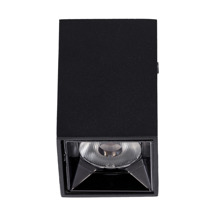 GLOBOSTAR® LUMINAR  Downlight Σποτ LED 3W 420lm 36° AC 220-240V IP20 Φυσικό Λευκό 4500K - Osram SMD Chip & TÜV SÜD Driver - Μαύρο Ματ - Μ4.2 x Π4.2 x Υ6.6cm