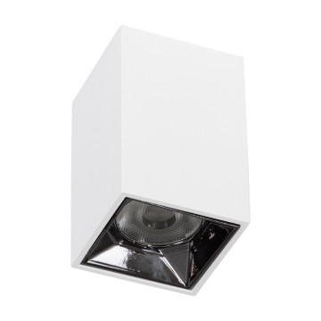 GLOBOSTAR® LUMINAR  Downlight Σποτ LED 3W 420lm 36° AC 220-240V IP20 Φυσικό Λευκό 4500K - Osram SMD Chip & TÜV SÜD Driver - Λευκό Ματ - Μ4.2 x Π4.2 x Υ6.6cm