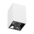 GLOBOSTAR® LUMINAR  Downlight Σποτ LED 3W 405lm 36° AC 220-240V IP20 Θερμό Λευκό 2700K - Osram SMD Chip & TÜV SÜD Driver - Λευκό Ματ - Μ4.2 x Π4.2 x Υ6.6cm