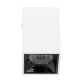 GLOBOSTAR® LUMINAR  Downlight Σποτ LED 3W 405lm 36° AC 220-240V IP20 Θερμό Λευκό 2700K - Osram SMD Chip & TÜV SÜD Driver - Λευκό Ματ - Μ4.2 x Π4.2 x Υ6.6cm