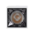 GLOBOSTAR® LUMINAR  Downlight Σποτ LED 3W 405lm 36° AC 220-240V IP20 Θερμό Λευκό 2700K - Osram SMD Chip & TÜV SÜD Driver - Λευκό Ματ - Μ4.2 x Π4.2 x Υ6.6cm
