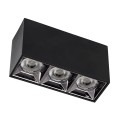 LUMINAR SUPERIOR  Επιφανειακό LED Spot Downlight TrimLess 12W 1680lm 36° AC 220-240V IP20 Μ11.8 x Π4.2 x Υ6.6cm - Μαύρο με Κάτοπτρο Χρωμίου - Φυσικό Λευκό 4500K - Bridgelux High Lumen Chip Gen2 - TÜV Certified Driver
