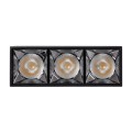 LUMINAR SUPERIOR  Επιφανειακό LED Spot Downlight TrimLess 12W 1680lm 36° AC 220-240V IP20 Μ11.8 x Π4.2 x Υ6.6cm - Μαύρο με Κάτοπτρο Χρωμίου - Φυσικό Λευκό 4500K - Bridgelux High Lumen Chip Gen2 - TÜV Certified Driver