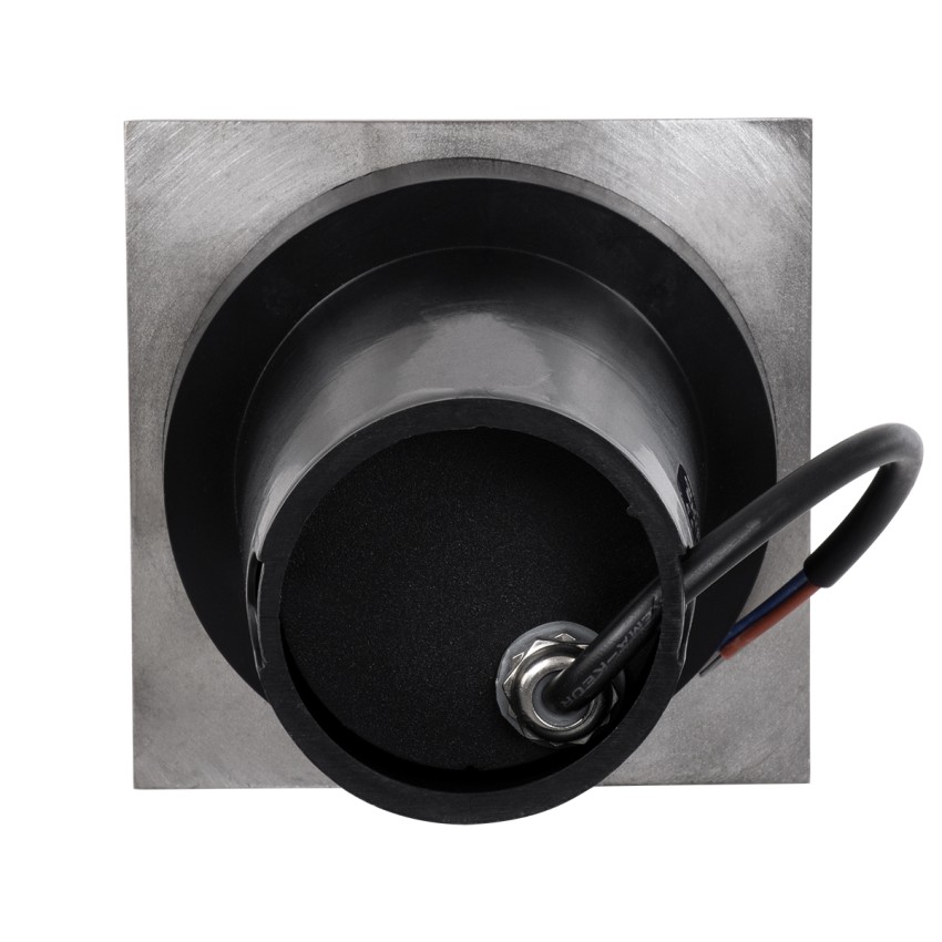 GLOBOSTAR® GIGO  Χωνευτό Φωτιστικό Δαπέδου Σποτ για Λάμπα MR16 με Ντουί 1 x GU10 AC 220-240V Αδιάβροχο IP68 IK09 - Ανοξείδωτο Ατσάλι SS201 - Μ11 x Π11 x Υ11.5cm / Q10.4 x 10.4cm