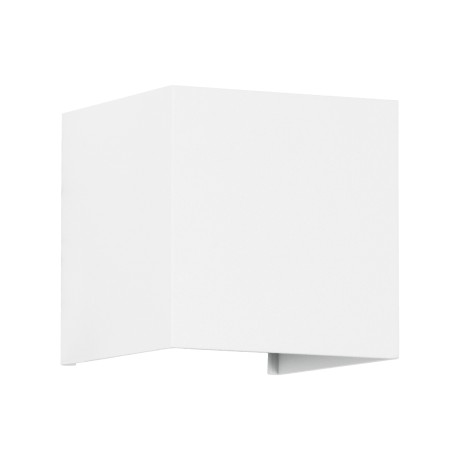 GLOBOSTAR® AXIS-S  Μοντέρνο Φωτιστικό Τοίχου - Απλίκα LED 10W 1200lm 5°/60° AC 220-240V Αδιάβροχο IP65 Φυσικό Λευκό 4500K - Bridgelux COB Chip & TÜV SÜD Driver - Λευκό Ματ - Μ10 x Π10 x Υ10cm