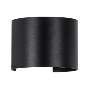 AXIS-R  Φωτιστικό Τοίχου - Απλίκα Αρχιτεκτονικού Φωτισμού Εσωτερικού/Εξωτερικού Χώρου Up & Down LED 10W 1200lm 10 έως 60° AC 220-240V Αδιάβροχο IP65 Μ10 x Π10 x Υ10cm - Φυσικό Λευκό 4500K - Μαύρο - Bridgelux Chip