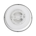 GLOBOSTAR® TUFFIN  Φωτιστικό Πλαφονιέρα Οροφής LED 24W 2760lm 120° AC 220-240V Αδιάβροχο IP54 Ψυχρό Λευκό 6000K - Lumileds SMD Chip - Μαύρο Ματ & Λευκό Γαλακτερό - Μ30 x Π30 x Υ6.5cm