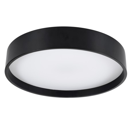 GLOBOSTAR® NARNIA  Μοντέρνο Φωτιστικό Οροφής LED 75W 8625lm 120° AC 220-240V IP20 Ρυθμιζόμενο Λευκό CCT με Χειριστήριο από 2700K έως 6000K Dimmable - Lumileds SMD Chip - Μαύρο Ματ - Μ45 x Π45 x Υ8cm
