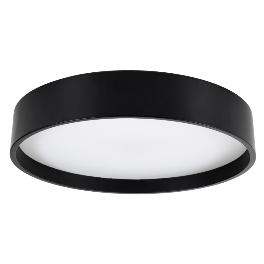 GLOBOSTAR® NARNIA  Μοντέρνο Φωτιστικό Οροφής LED 75W 8625lm 120° AC 220-240V IP20 Ρυθμιζόμενο Λευκό CCT με Χειριστήριο από 2700K έως 6000K Dimmable - Lumileds SMD Chip - Μαύρο Ματ - Μ45 x Π45 x Υ8cm