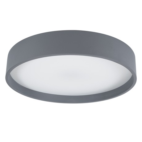 GLOBOSTAR® NARNIA  Μοντέρνο Φωτιστικό Οροφής LED 75W 8625lm 120° AC 220-240V IP20 Ρυθμιζόμενο Λευκό CCT με Χειριστήριο από 2700K έως 6000K Dimmable - Lumileds SMD Chip - Γκρι Ανθρακί Ματ - Μ45 x Π45 x Υ8cm