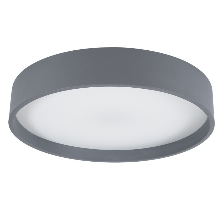 GLOBOSTAR® NARNIA  Μοντέρνο Φωτιστικό Οροφής LED 75W 8625lm 120° AC 220-240V IP20 Ρυθμιζόμενο Λευκό CCT με Χειριστήριο από 2700K έως 6000K Dimmable - Lumileds SMD Chip - Γκρι Ανθρακί Ματ - Μ45 x Π45 x Υ8cm