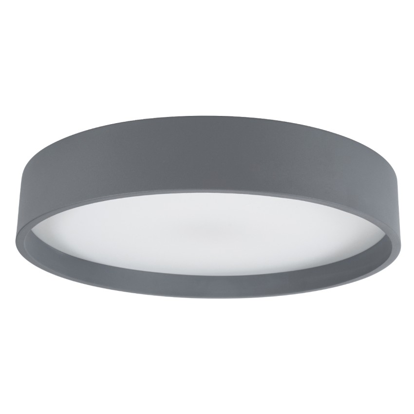 GLOBOSTAR® NARNIA  Μοντέρνο Φωτιστικό Οροφής LED 75W 8625lm 120° AC 220-240V IP20 Ρυθμιζόμενο Λευκό CCT με Χειριστήριο από 2700K έως 6000K Dimmable - Lumileds SMD Chip - Γκρι Ανθρακί Ματ - Μ45 x Π45 x Υ8cm