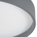 GLOBOSTAR® NARNIA  Μοντέρνο Φωτιστικό Οροφής LED 75W 8625lm 120° AC 220-240V IP20 Ρυθμιζόμενο Λευκό CCT με Χειριστήριο από 2700K έως 6000K Dimmable - Lumileds SMD Chip - Γκρι Ανθρακί Ματ - Μ45 x Π45 x Υ8cm