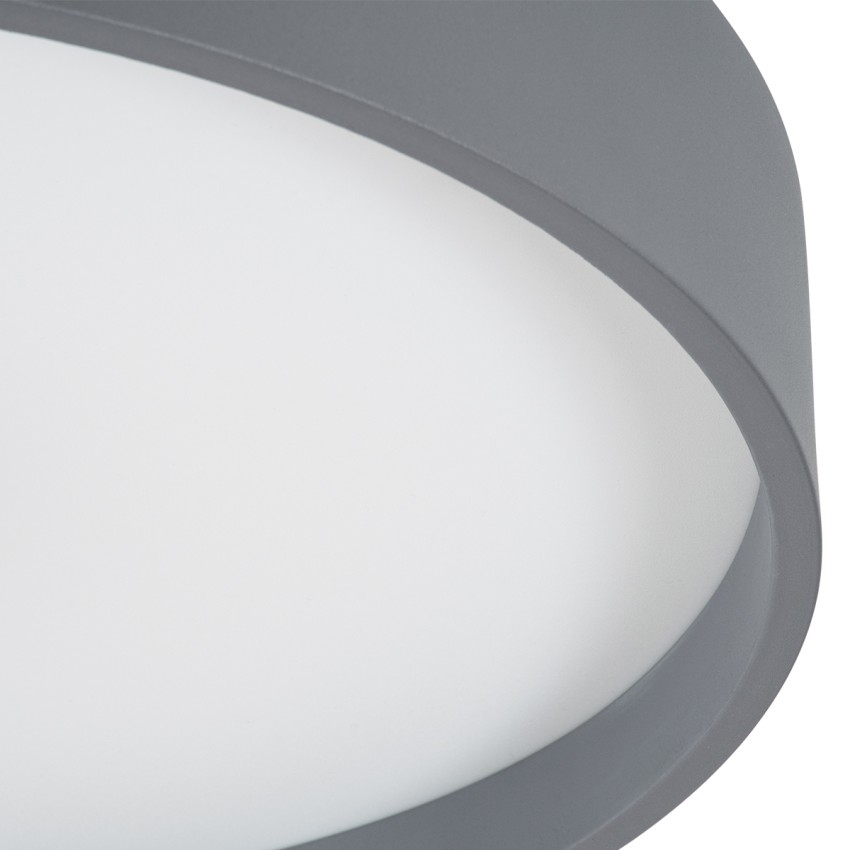 GLOBOSTAR® NARNIA  Μοντέρνο Φωτιστικό Οροφής LED 75W 8625lm 120° AC 220-240V IP20 Ρυθμιζόμενο Λευκό CCT με Χειριστήριο από 2700K έως 6000K Dimmable - Lumileds SMD Chip - Γκρι Ανθρακί Ματ - Μ45 x Π45 x Υ8cm