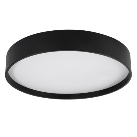 GLOBOSTAR® NARNIA  Μοντέρνο Φωτιστικό Οροφής LED 100W 11500lm 120° AC 220-240V IP20 Ρυθμιζόμενο Λευκό CCT με Χειριστήριο από 2700K έως 6000K Dimmable - Lumileds SMD Chip - Μαύρο Ματ - Μ60 x Π60 x Υ10cm