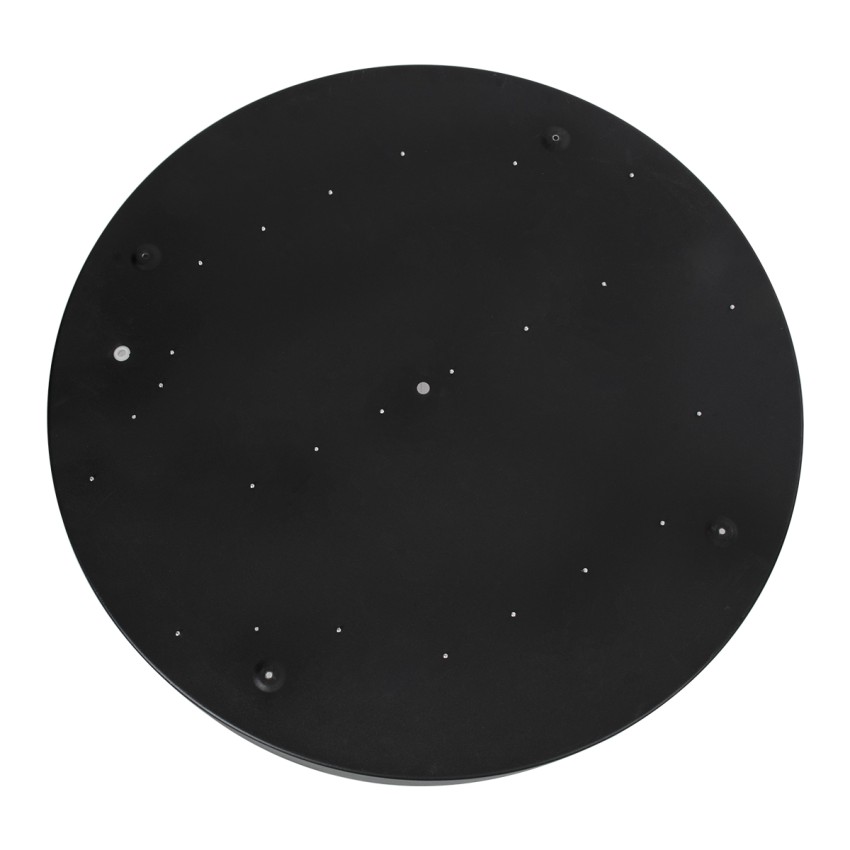 GLOBOSTAR® NARNIA  Μοντέρνο Φωτιστικό Οροφής LED 100W 11500lm 120° AC 220-240V IP20 Ρυθμιζόμενο Λευκό CCT με Χειριστήριο από 2700K έως 6000K Dimmable - Lumileds SMD Chip - Μαύρο Ματ - Μ60 x Π60 x Υ10cm