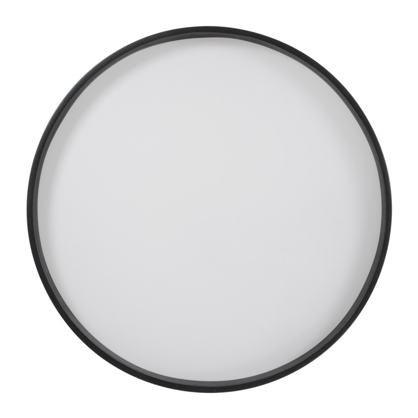 GLOBOSTAR® NARNIA  Μοντέρνο Φωτιστικό Οροφής LED 100W 11500lm 120° AC 220-240V IP20 Ρυθμιζόμενο Λευκό CCT με Χειριστήριο από 2700K έως 6000K Dimmable - Lumileds SMD Chip - Μαύρο Ματ - Μ60 x Π60 x Υ10cm