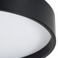 GLOBOSTAR® NARNIA  Μοντέρνο Φωτιστικό Οροφής LED 100W 11500lm 120° AC 220-240V IP20 Ρυθμιζόμενο Λευκό CCT με Χειριστήριο από 2700K έως 6000K Dimmable - Lumileds SMD Chip - Μαύρο Ματ - Μ60 x Π60 x Υ10cm