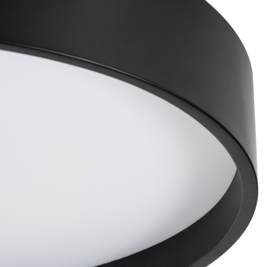 GLOBOSTAR® NARNIA  Μοντέρνο Φωτιστικό Οροφής LED 100W 11500lm 120° AC 220-240V IP20 Ρυθμιζόμενο Λευκό CCT με Χειριστήριο από 2700K έως 6000K Dimmable - Lumileds SMD Chip - Μαύρο Ματ - Μ60 x Π60 x Υ10cm
